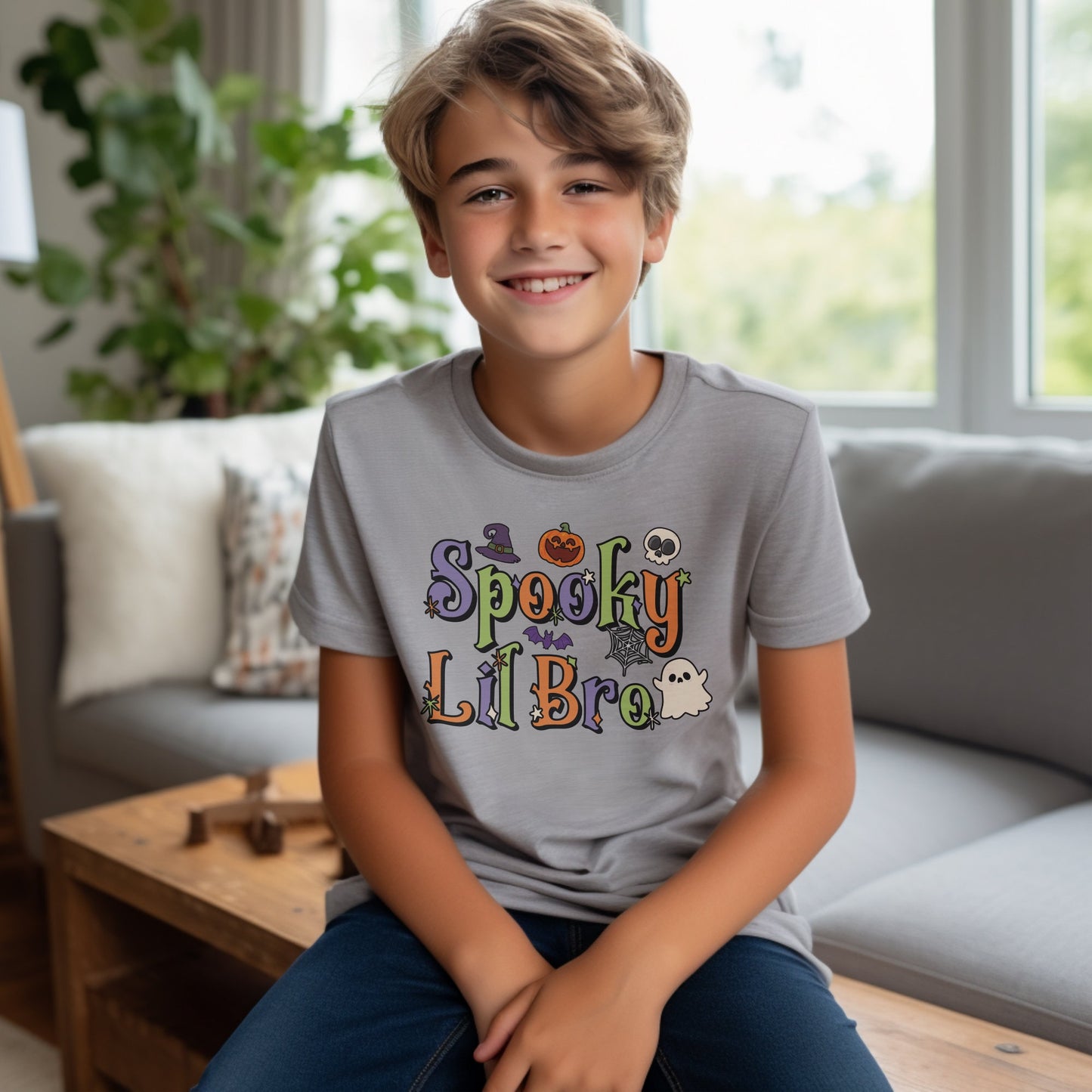 Spooky Lil Bro Tshirt, Little Brother Shirt, Halloween Shirt, Spooky Seasons, Little Bro Shirt, Halloween Gifts, Spooky Shirt, Brother Shirt