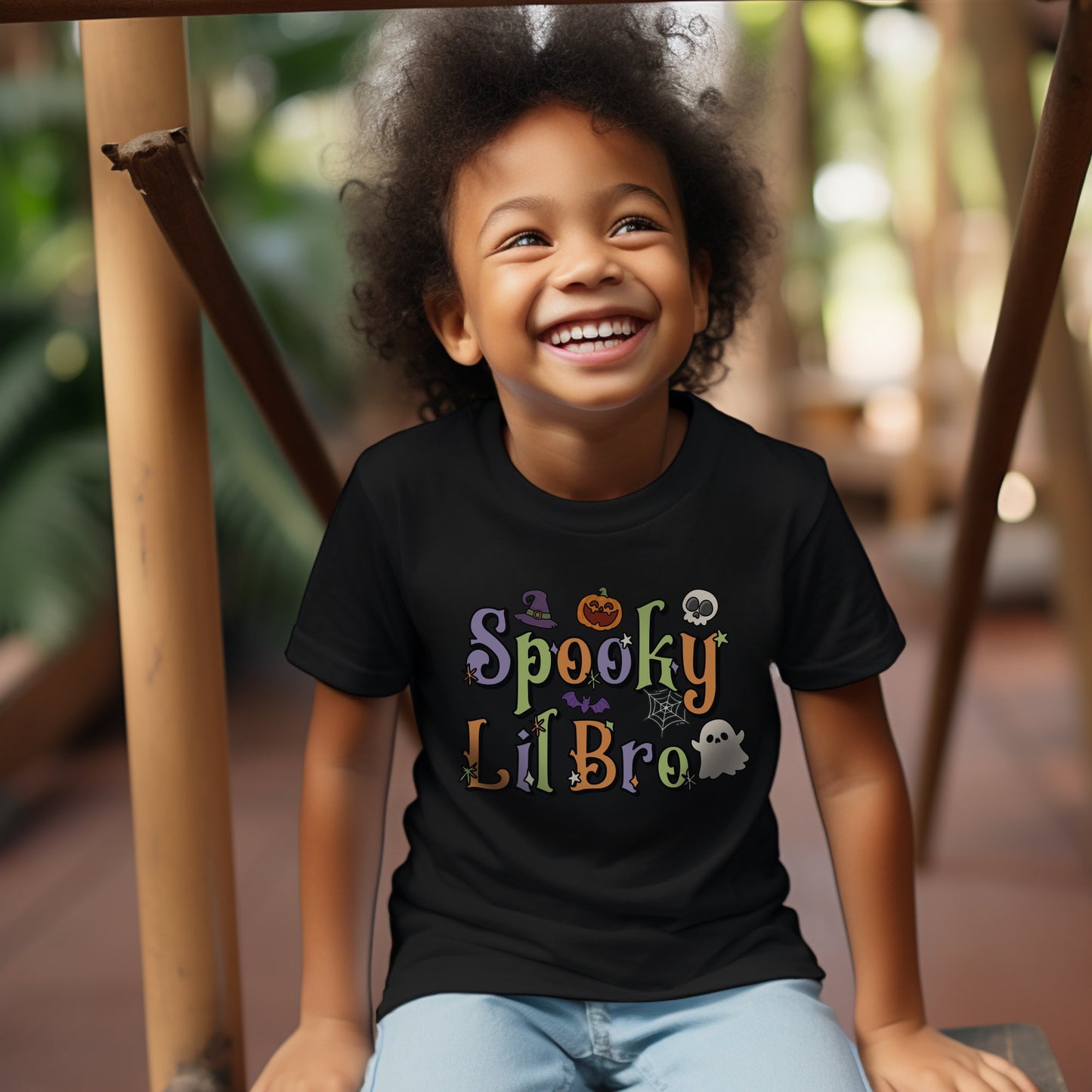 Spooky Lil Bro Tshirt, Little Brother Shirt, Halloween Shirt, Spooky Seasons, Little Bro Shirt, Halloween Gifts, Spooky Shirt, Brother Shirt