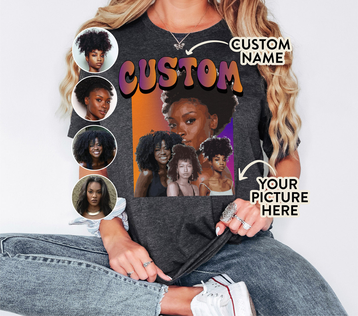 Custom Your Own Bootleg Tshirt, Personalized Gifts, Customized Tshirt, Custom Bootleg Shirt, 90S Shirt,Custom Name Tshirt,Gift for Her
