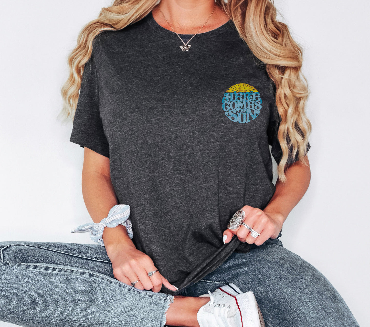Here Comes The Sun Shirt, Sun Shirt ,Summer Shirt, Summer Gift,bSun Shirt,bSunset Shirt,bSummer Shirt,bBeach Shirt, Girlfriend Gift