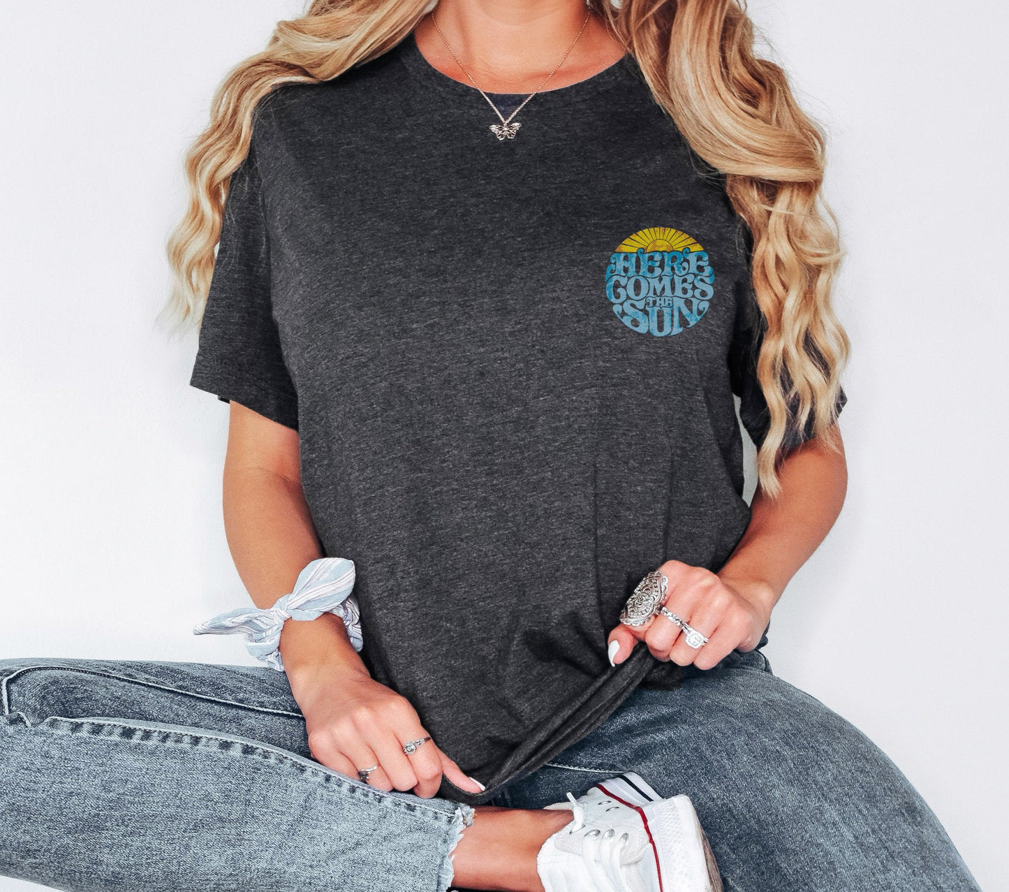 Here Comes The Sun Shirt, Sun Shirt ,Summer Shirt, Summer Gift,bSun Shirt,bSunset Shirt,bSummer Shirt,bBeach Shirt, Girlfriend Gift