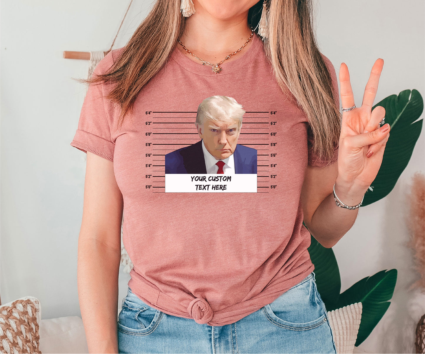 Trump Custom Text Tshirt, Trump 2024 Shirt, Trump Election Shirt, Custom Shirt, Never Surrender Shirt, Trump Shirt, Custom Gift,Gift for Her
