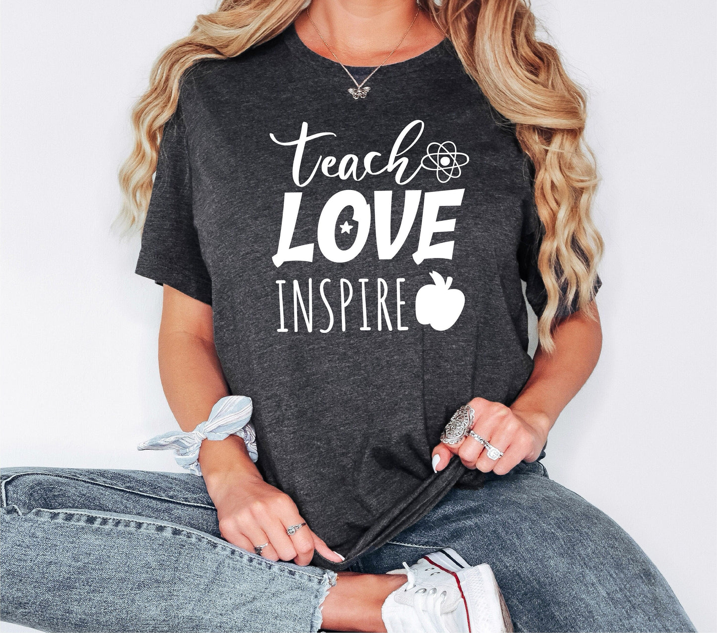 Teach Love Inspire Tshirt, Teach Shirt, Teacher Gifts, Teacher Tshirt, Teacher Gift, Back to School Gift, Teacher Shirt, Love Shirt