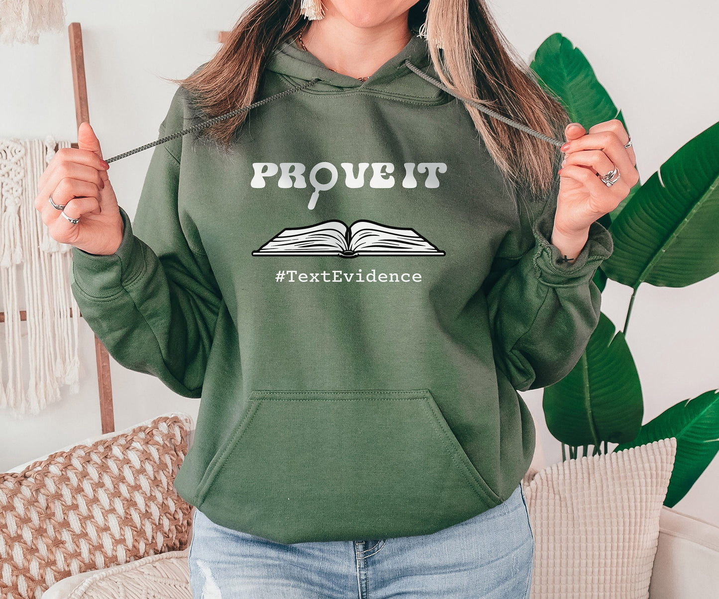 Prove it Text Evidence Sweatshirt, English Teacher Gift, Research Sweatshirt, Funny English Teacher Hoodie, Reading Teacher Sweatshirt