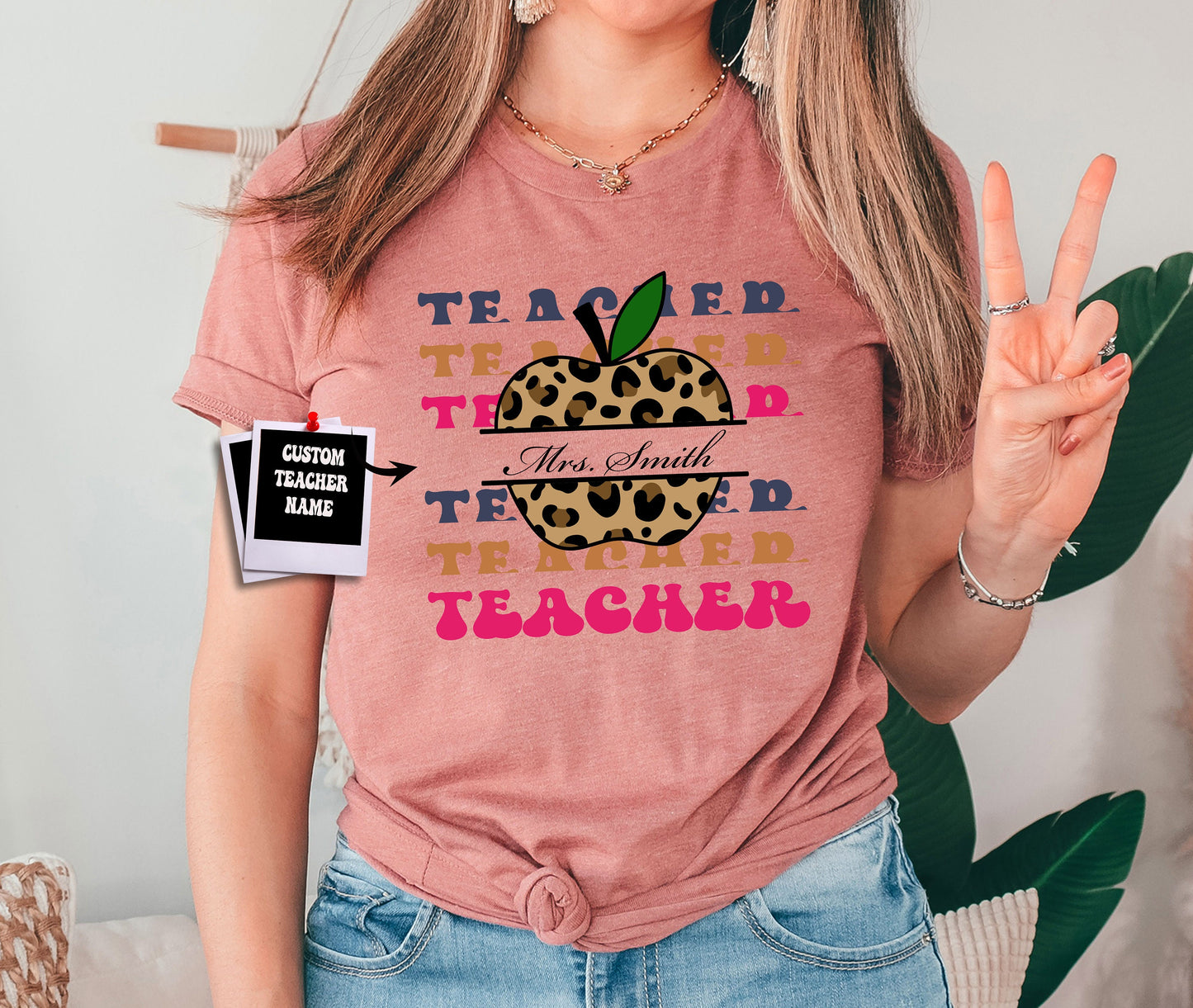 Custom Teacher Tshirt, Apple Teacher Shirt, Personalized gifts, Custom Tshirt, Teacher Gifts, Teacher Shirt, Custom Gift, Apple Shirt