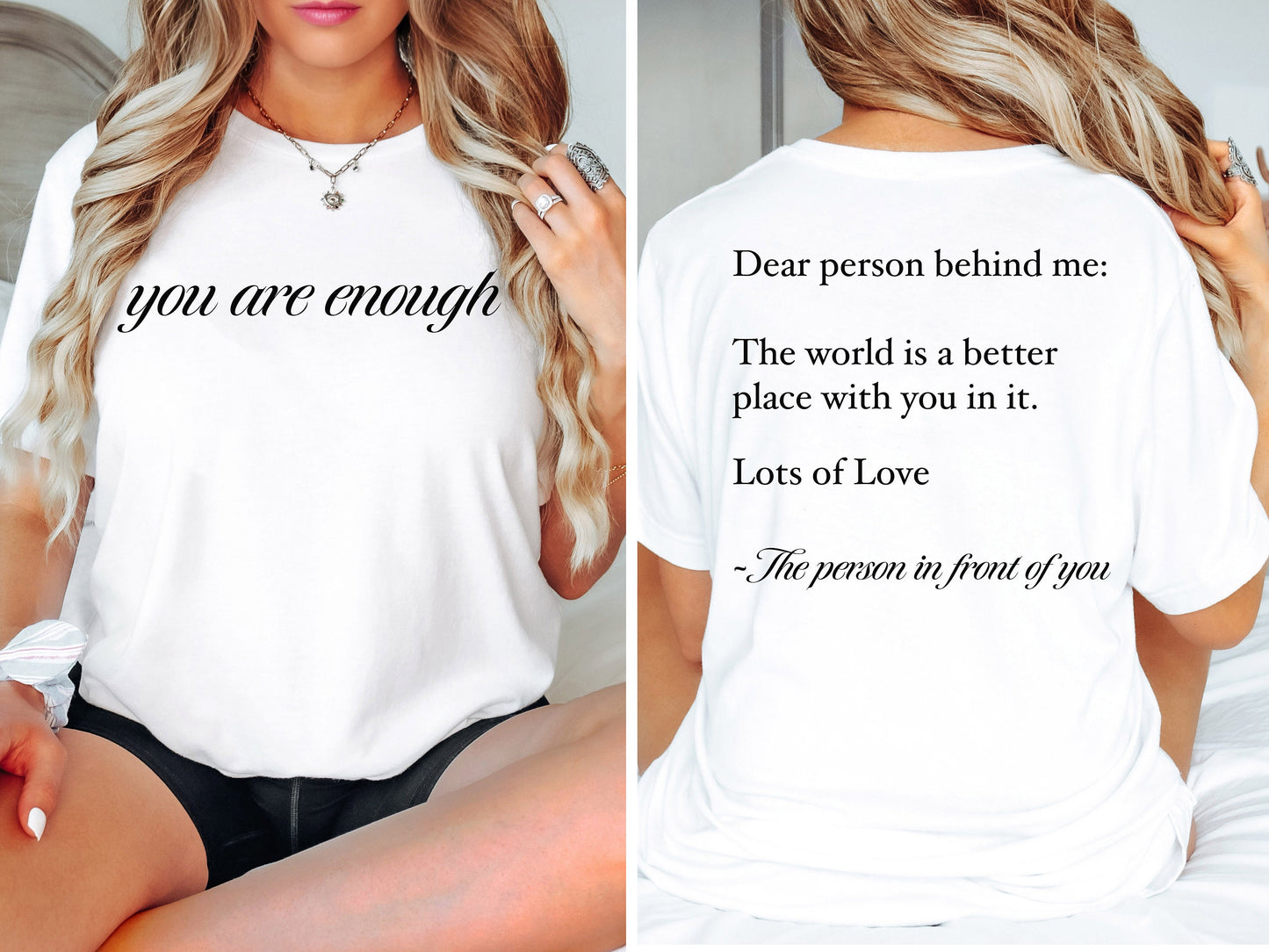 Dear Person Behind Me Tshirt, You Matter Shirt,You Are Enough Shirt,Mental Health Matters Shirt,Kindness Shirt, Self Love Shirt,Gift for Her