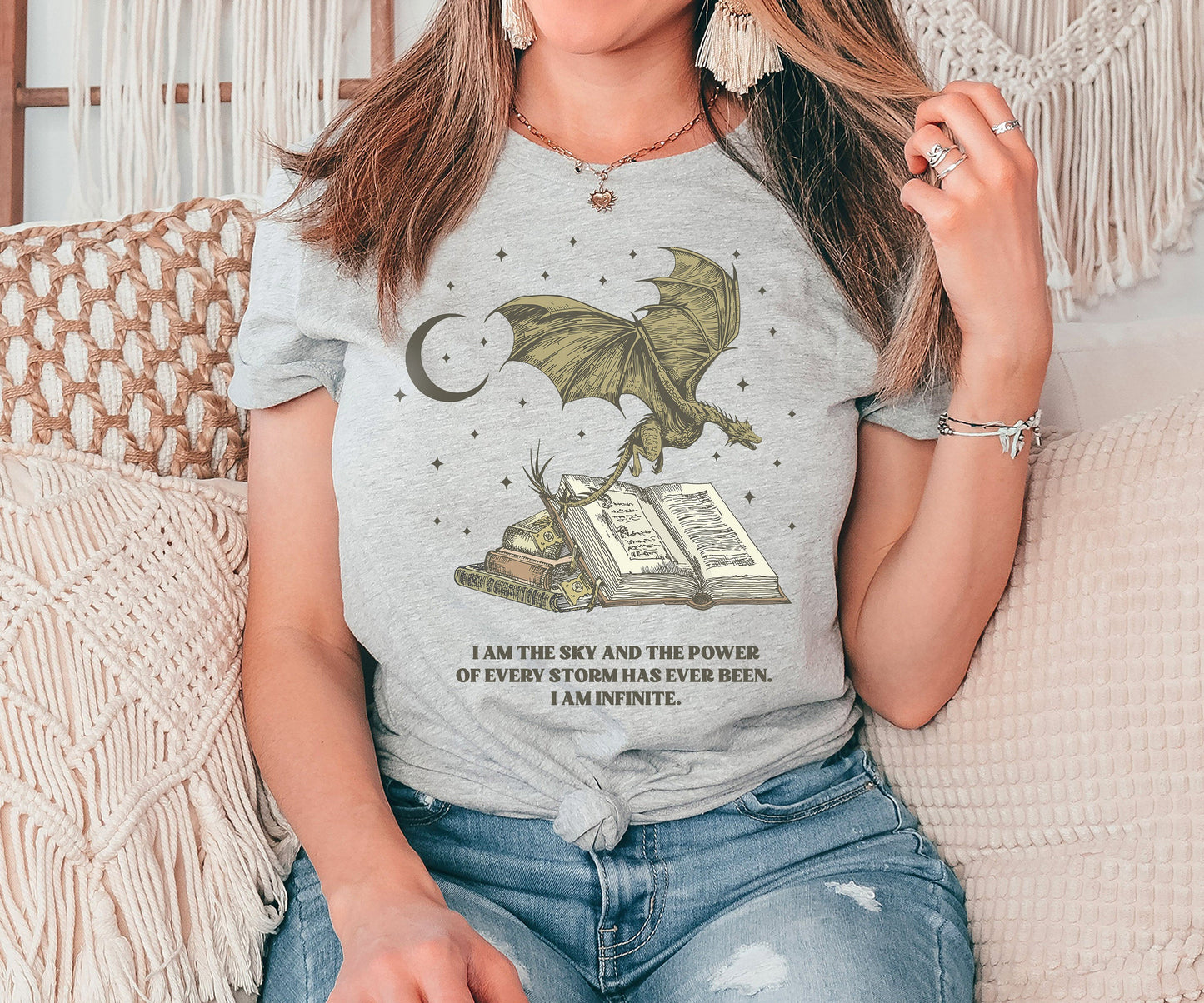 “Dragon’s Essence Tee” - Mythical Power, Bookworm’s Fantasy, Dragon Rider Gear