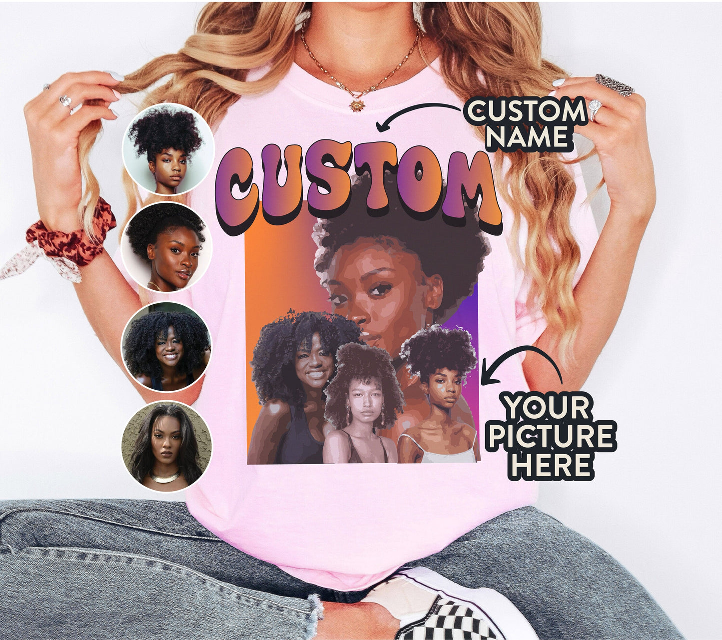 Custom Your Own Bootleg Tshirt, Personalized Gifts, Customized Tshirt, Custom Bootleg Shirt, 90S Shirt,Custom Name Tshirt,Gift for Her