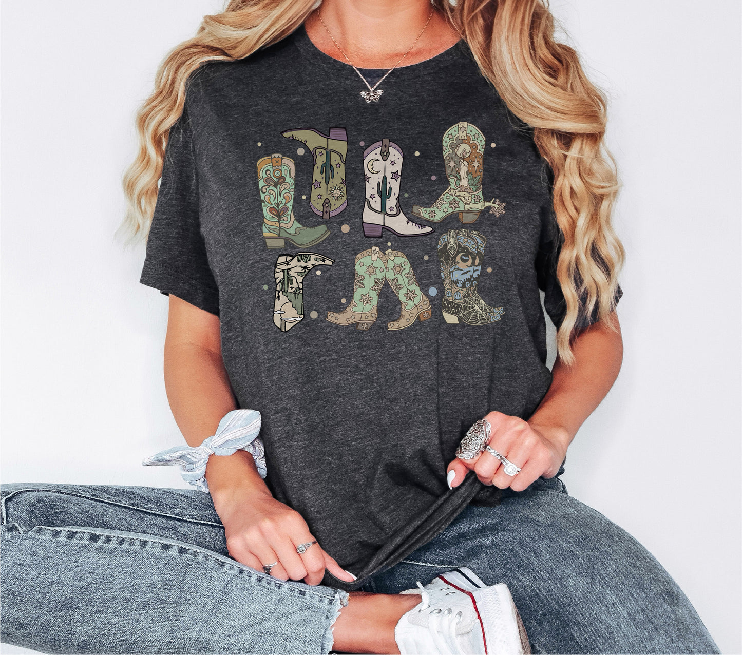 Cowgirl Boots Tshirt, Cowgirl Shirt, Country Concert Tee, Western Shirt, Cute Country Shirts, Cowgirl Shirt, Farm Shirt, Western Boots Shirt