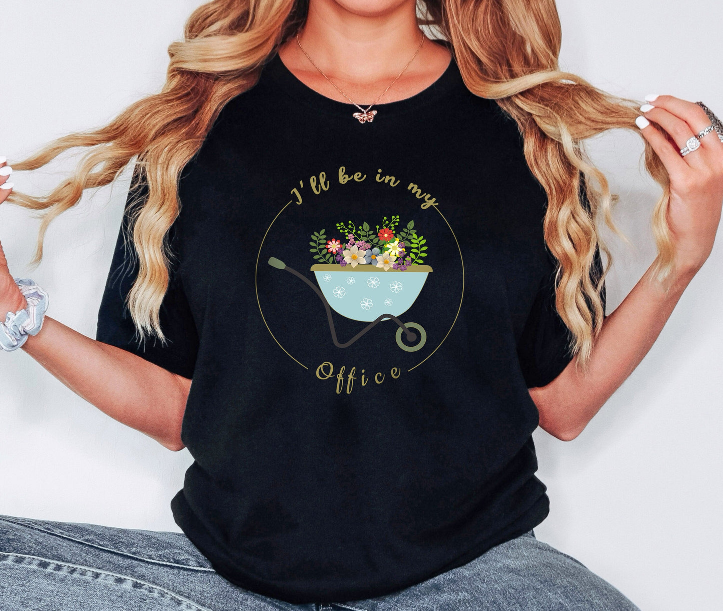 “Gardener’s Retreat Tee” - Office Gardening, Botanical Design, Plant Enthusiast Wear