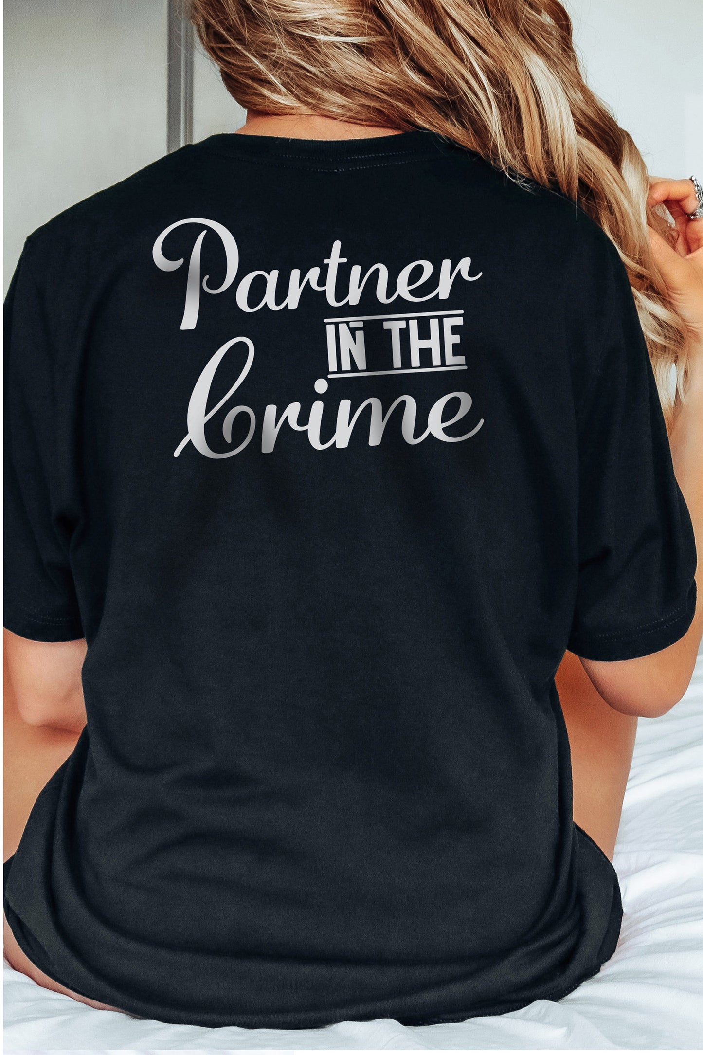 Partner In The Crime Tshirt, Couple Shirt, Bride Shirt, Bridal Party Shirt, Honeymoon Tee, Bridesmaid Gift,Bestfriend Shirt, Bestfriend Gift