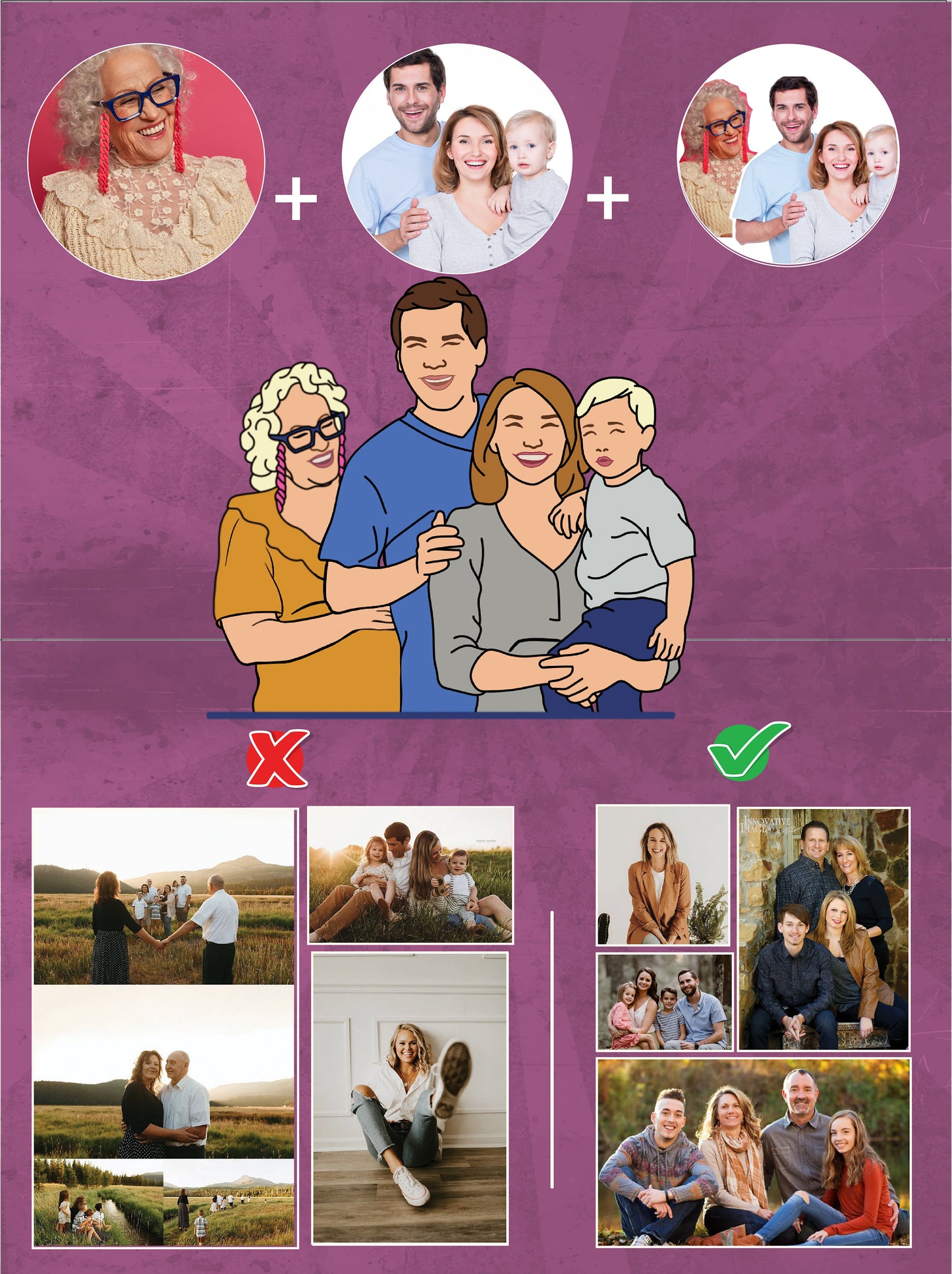 We Combine Pictures with Your Loved Ones, Portrait Sweatshirt, Custom Portrait Sweatshirt, From Photo Sweatshirt, Line art photo Sweatshirt