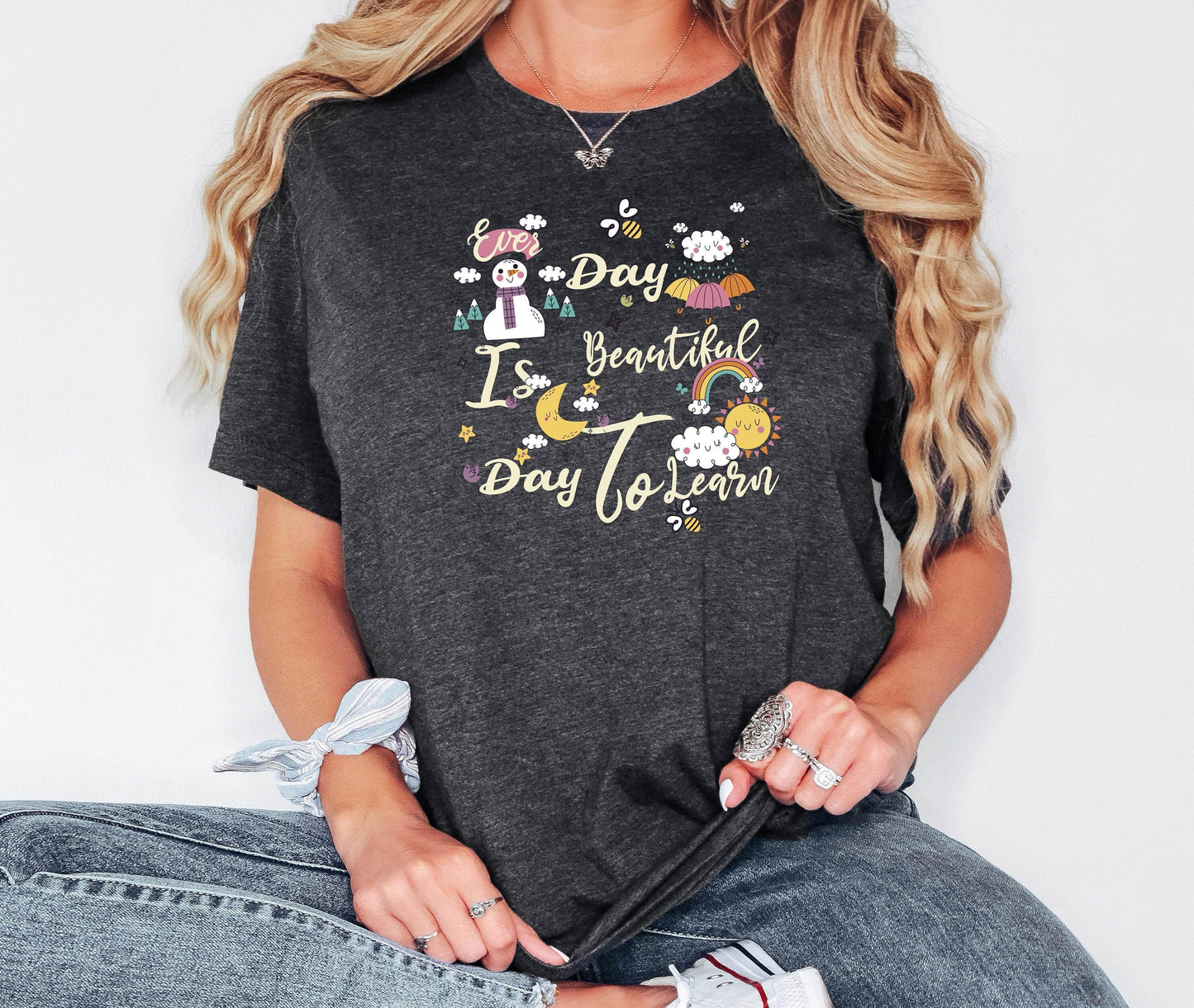 t's A Beautiful Day To Learn Shirt, Teacher Shirt, Back To School Shirt, 1st Day of School Shirt,Teachers Day Gift,Teacher Gift,Gift for Her