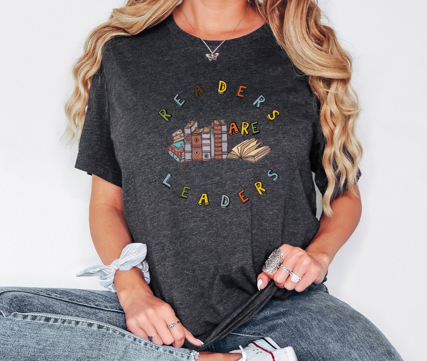 Readers are Leaders Shirt, Bookworm Gift, Book Club T-Shirts, Birthday Gift, Book Lover T-Shirts, Gift for Her, Christmas Teacher Gift