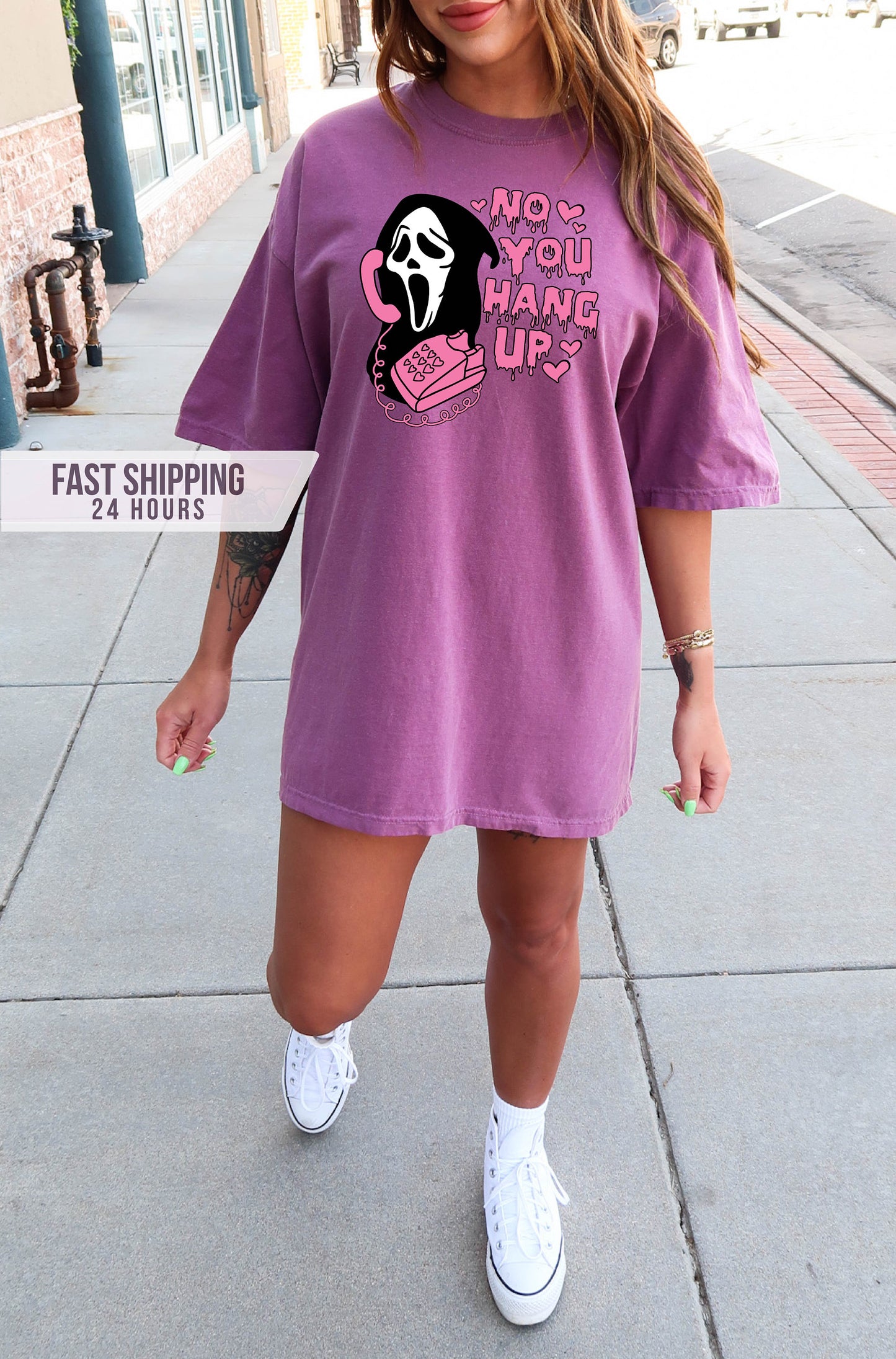 No You Hang Up Tshirt, Ghost Face  Shirt, Halloween Shirt, Valentine Shirt, Funny Shirt, Funny Ghost Face Shirt, Funny Valentines Shirt