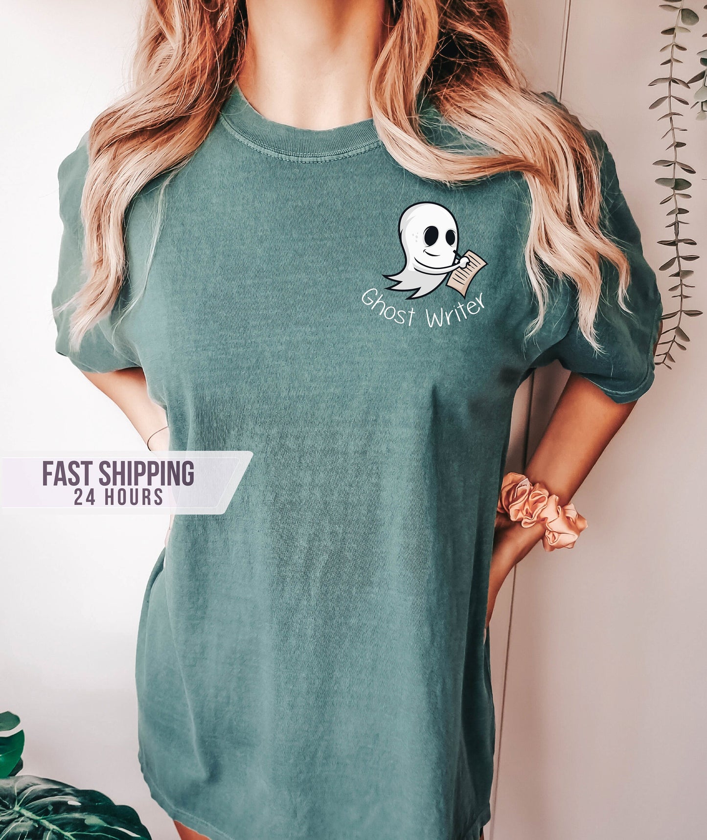 Ghost Writer Tshirt, Cute Ghost Shirt, Halloween Shirt, Ghost Shirt,  Ghost Shirt, Writer Shirt, Journalist Shirt, Halloween Gifts
