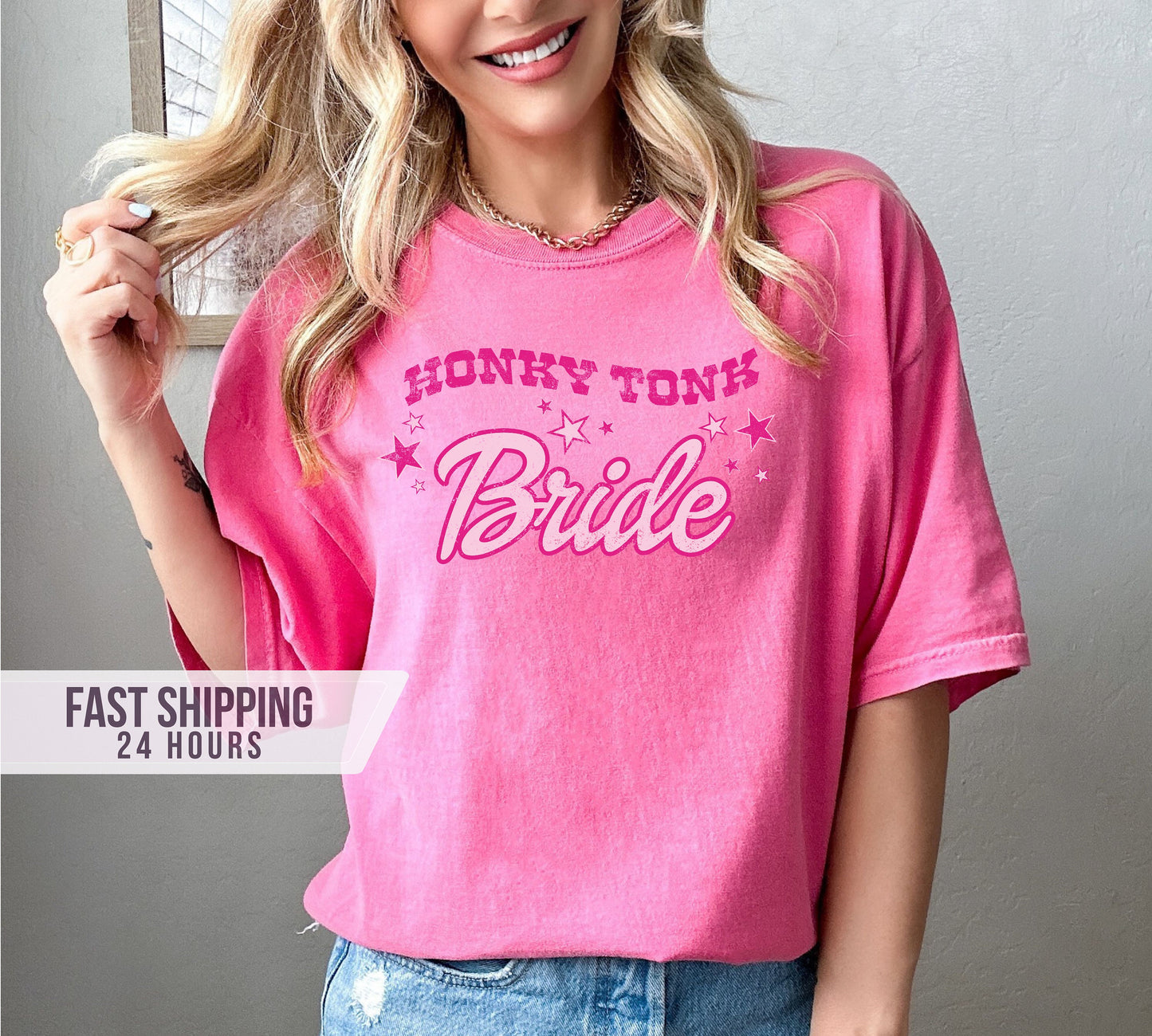 Honky Tonk Bride Tshirt, Bride Shirt, Bachelorette Party Shirt, Bridal Shower Shirt, Country Western Shirt, Bride Gifts, Western Bride Shirt