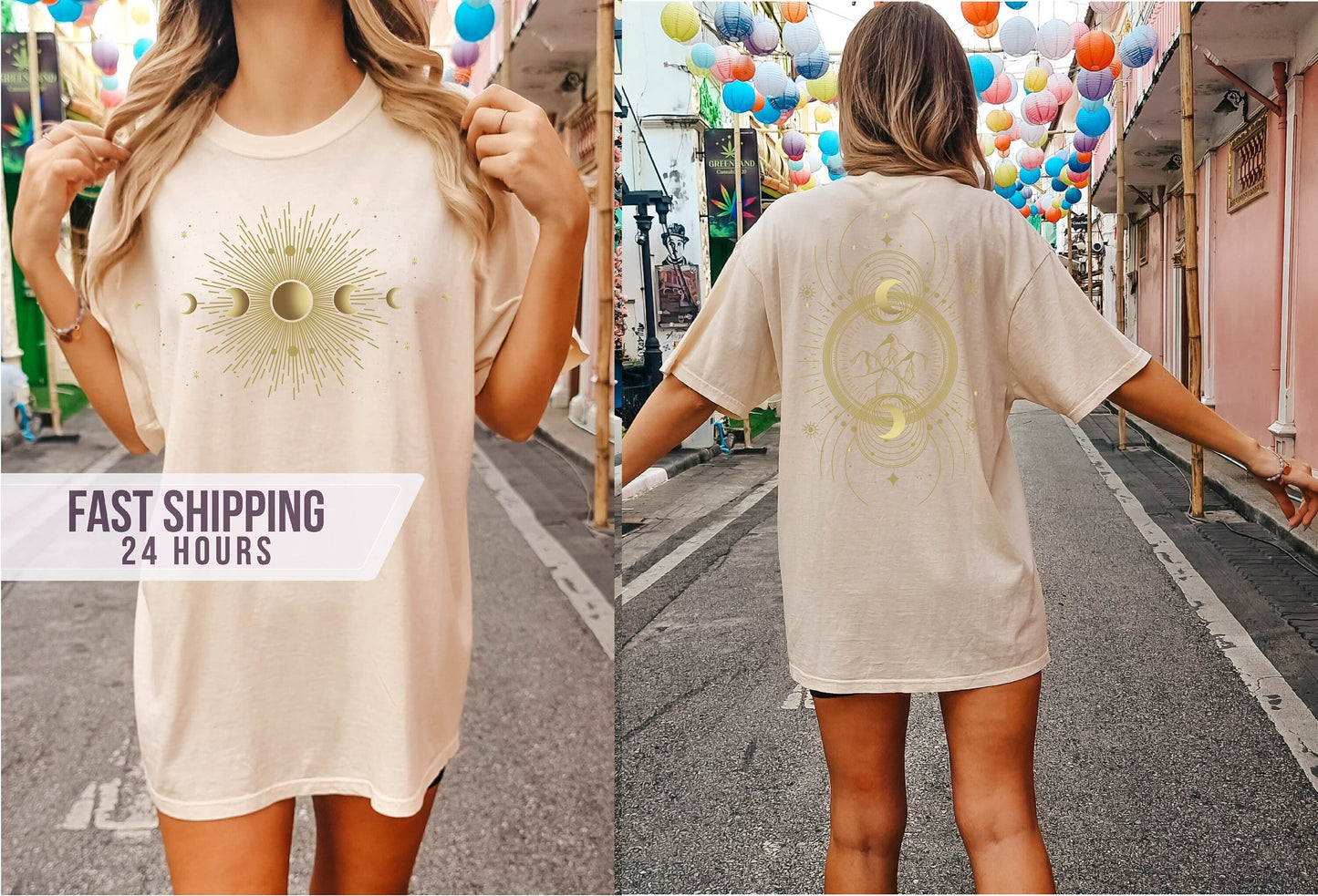 Mystic Moon And Sun Shirt,Moon Shirt,Celestial Moon Shirt,Spiritual Shirt,Mystical Moon Phase Shirt,Moon Phase Shirt,Boho  Moon Shirt