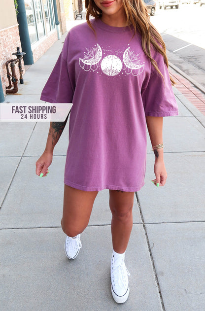 Moon Phase Tshirt, Mystical Moon Phase Shirt,   Shirt,Boho  Moon Shirt, Celestial Moon Shirt, Spiritual Shirt, Moon Phases Tee