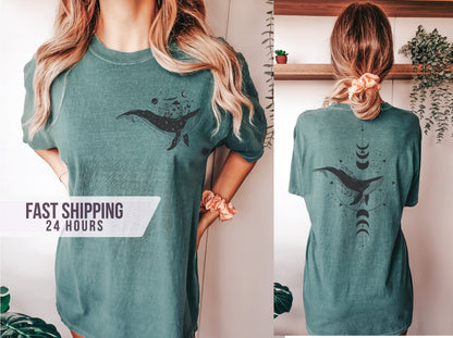 Cool Whale Tshirt, Sea Marine Shirt, Whale  Shirt, Gift for Men, Gift for Women, Summer Shirt, Whale Gift, Animal Lover Gift,Whale Gift Idea
