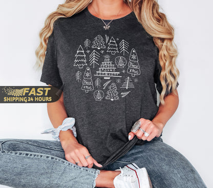 Christmas Tree Tshirt, Christmas Gifts, Christmas Tree Shirt, Shirt,Christmas Gift,Christmas Shirt, Gift for Christmas,Gift for Her