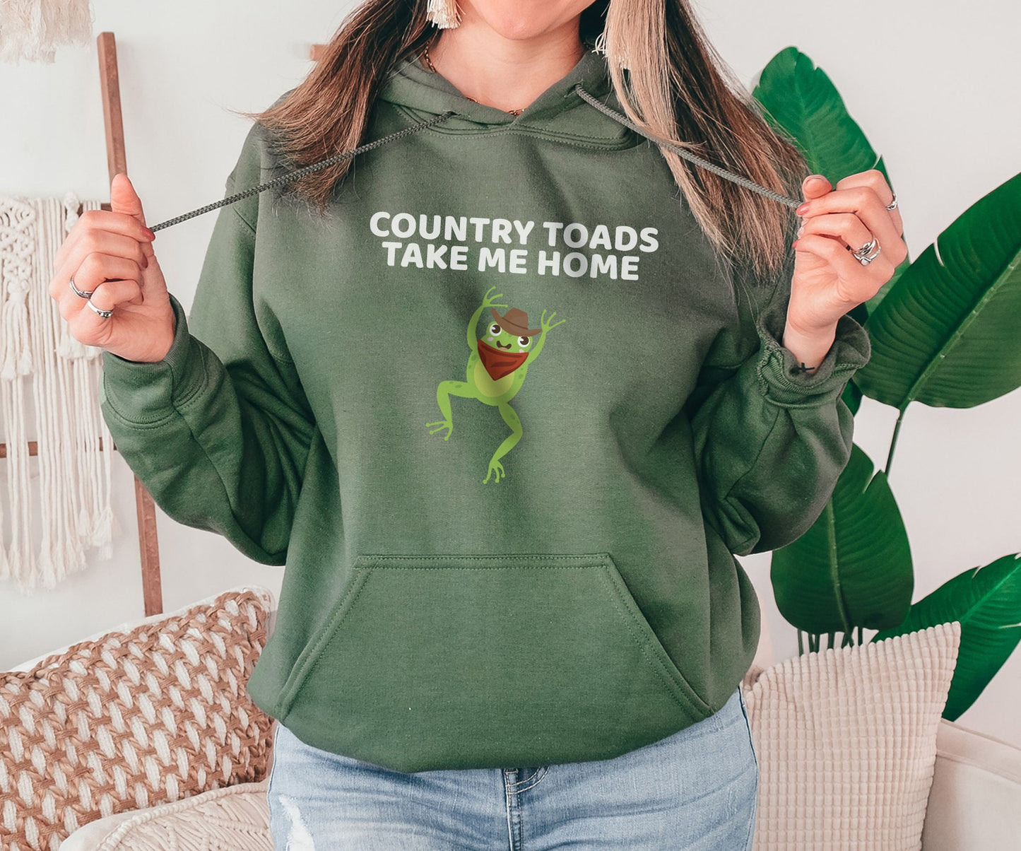 Country Toads Take Me Home Sweatshirt, Frog Sweatshirt, Frog Lover Gift,Cowboy Gift,Cowgirl Gift,Country Music Gifts, Country Music Crewneck