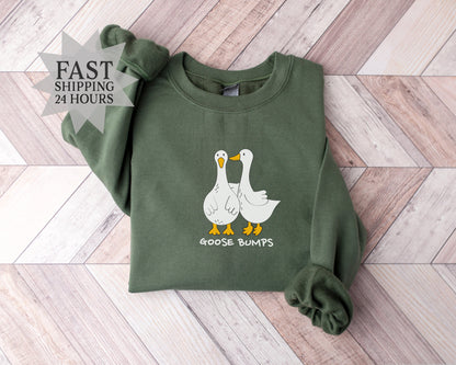 Goose Bumps Sweatshirt, Silly Goose Sweatshirt, Funny Sweatshirt, Goose Sweatshirt, Silly Goose Hoodie, Trendy Sweatshirt, Gift for Her