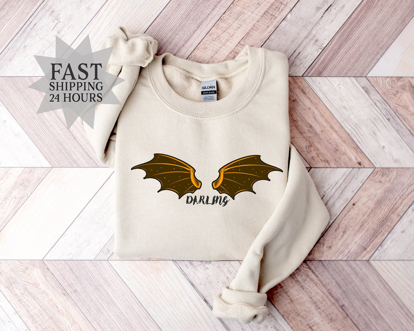 The Darling Sweatshirt,Wing Sweatshirt,Darling Hoodie,Girlfriend Gift,Boyfriend Gift,Country Music Hoodie,Concert Hoodie,Crewneck Sweatshirt
