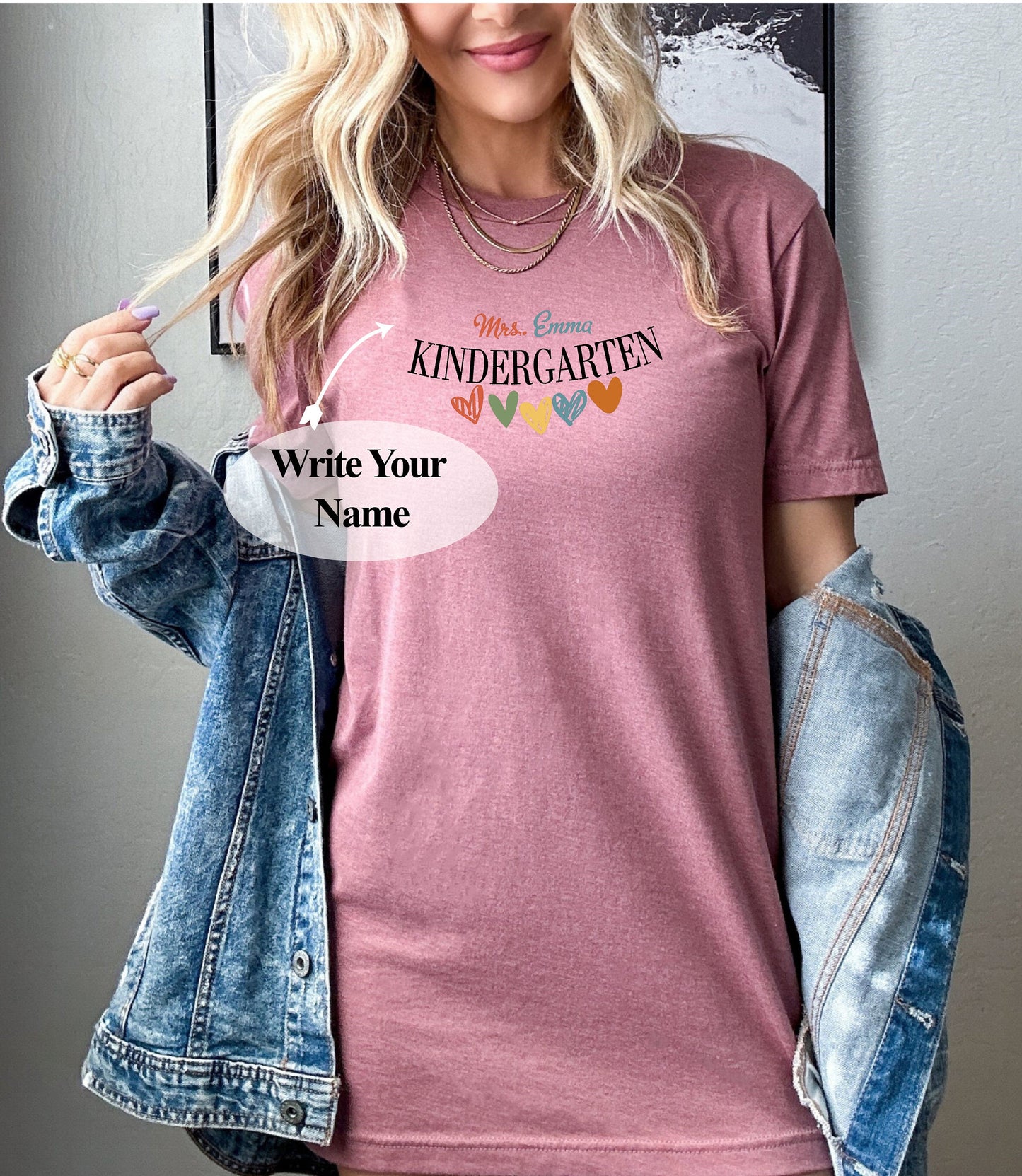 Kindergarten Teacher Shirt, Custom Kindergarten, Teacher Shirt, Personalized Gift, Teacher, Kindergarten Teacher Shirt, Custom Gift