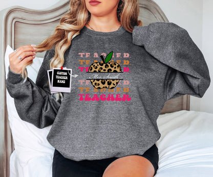 Custom Teacher Sweatshirt, Custom Sweatshirt, Teacher Sweatshirt, Personalized Gifts, Teacher Gifts, Custom Sweatshirt, Teacher Hoodie