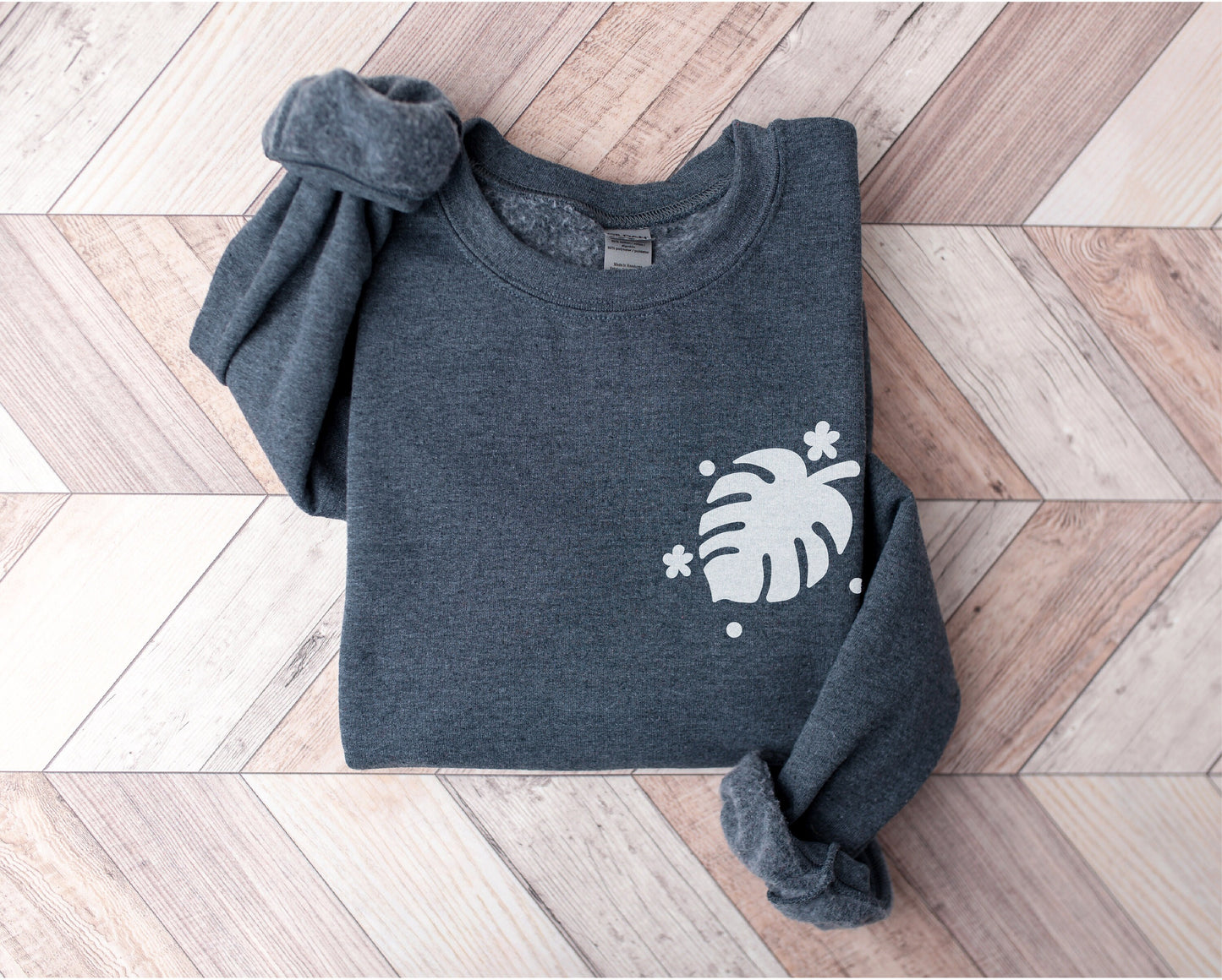 Plant Pocket Sweatshirt, Monstera Plant Hoodie, Flower Girl Gift, Plant Sweatshirt, Plant Gifts, Plant Lover Gift, Plant Hoodie,Gift for Her