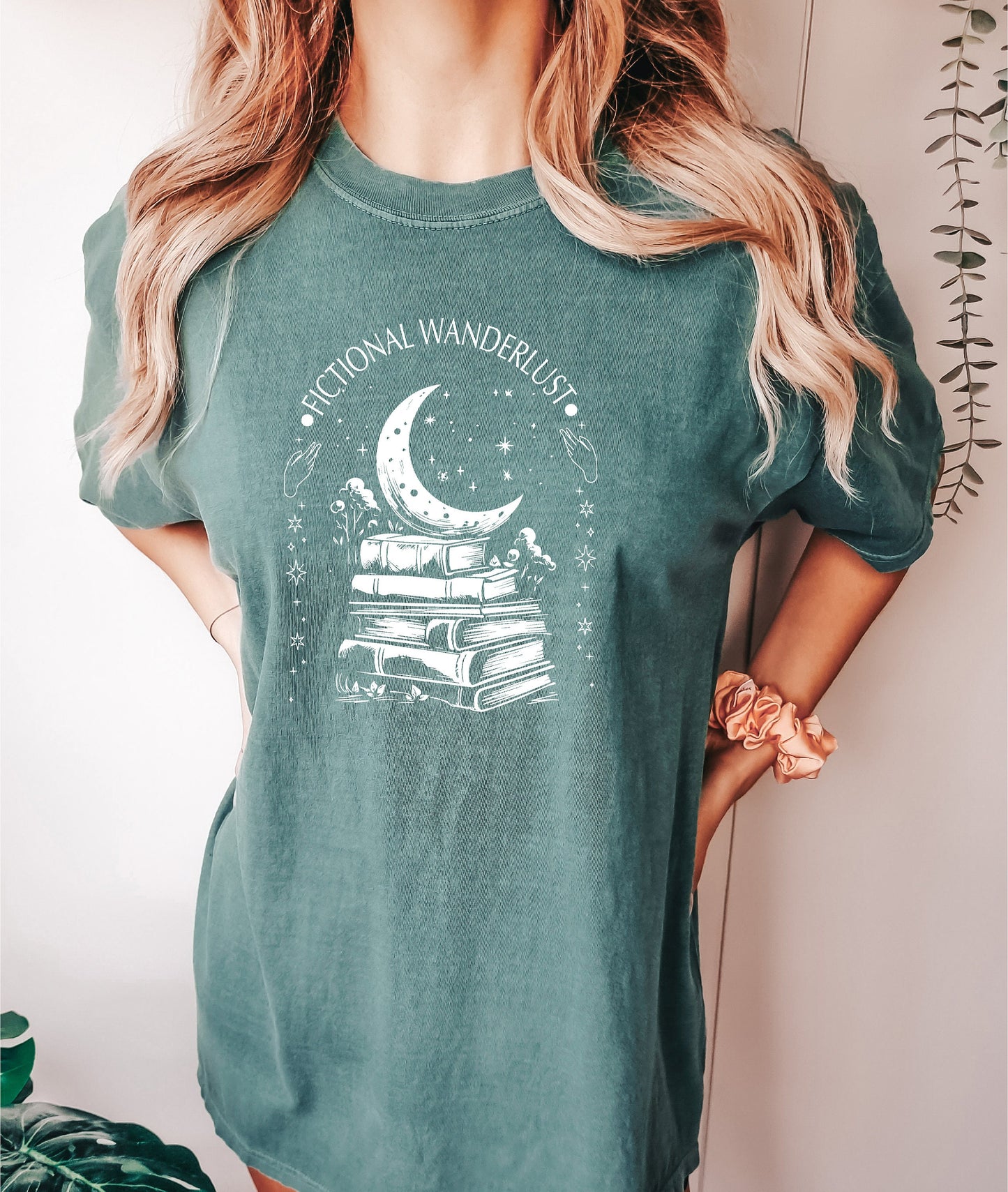 Fictional Wanderlust Tshirt,Poet Shirt,Literary Shirt,Bookish Shirt,Book Lover Shirt,Author Shirt,Book Shirt,Book Lover Gift,Bookcore Shirt