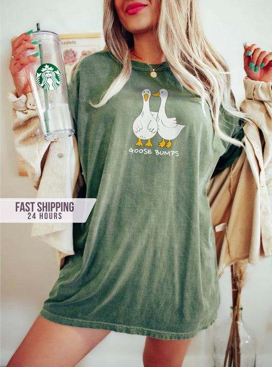 Goose Bumps Tshirt, Silly Goose Shirt, Funny Shirt, Goose Shirt, Silly Goose Gift, Unisex Goose Shirt, Funny Goose Shirt, Gift for Her
