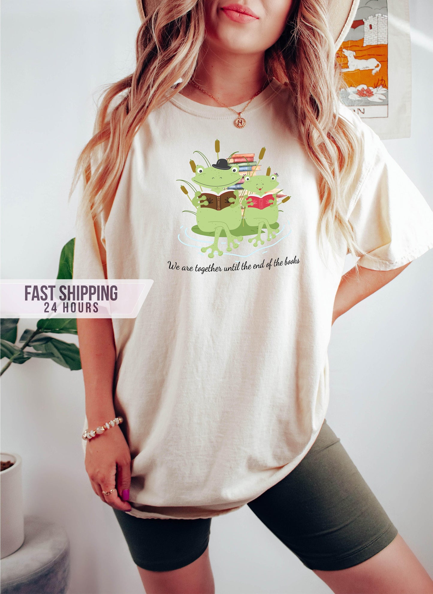We are Together Until the End of Books Tshirt, Book Lover Gift,Book Shirt,Frog Lover Gift,Frog Shirt, Funny Shirt, Gift for Her,Gift for Him