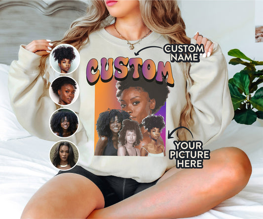 Custom Your Own Bootleg Sweatshirt, Customized Sweatshirt,90S Sweatshirt,Custom Name Hoodie,Custom Bootleg Sweatshirt, Personalized Gifts