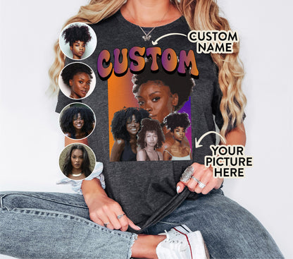 Custom Your Own Bootleg Tshirt, Personalized Gifts, Customized Tshirt, Custom Bootleg Shirt, 90S Shirt,Custom Name Tshirt,Gift for Her