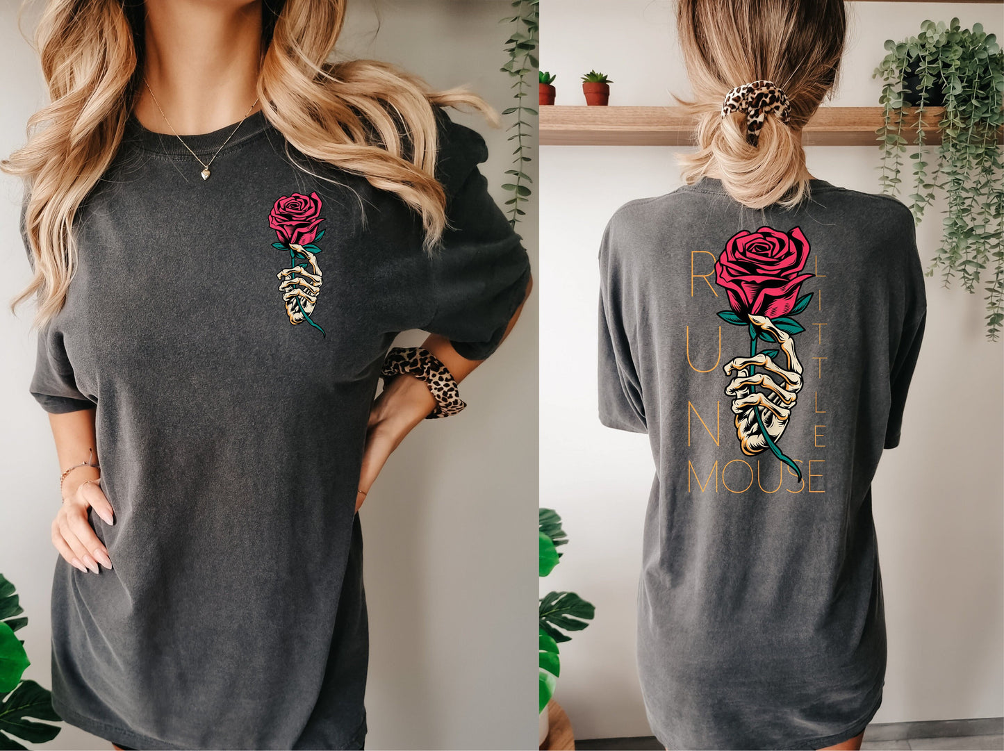 Run Little Mouse T-shirt, Haunting Adeline Shirt, Dark Romance Merch, Smut Reader, Book Lover Gift, Rose Shirt