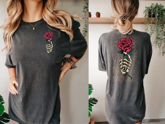 Run Little Mouse T-shirt, Haunting Adeline Shirt, Dark Romance Merch, Smut Reader, Book Lover Gift, Rose Shirt