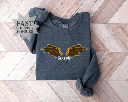 The Darling Sweatshirt,Wing Sweatshirt,Darling Hoodie,Girlfriend Gift,Boyfriend Gift,Country Music Hoodie,Concert Hoodie,Crewneck Sweatshirt