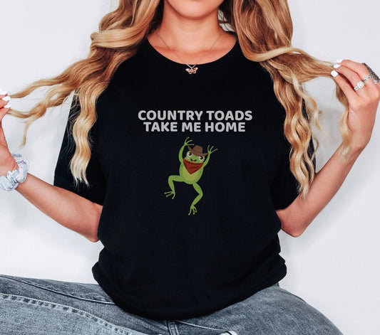Country Toads Take Me Home Shirt,Cowgirl Shirt,Frog Shirt, Frog Lover Gift, Cowboy Gift,Country Music Gifts,Country Music Shirt,Cowgirl Gift