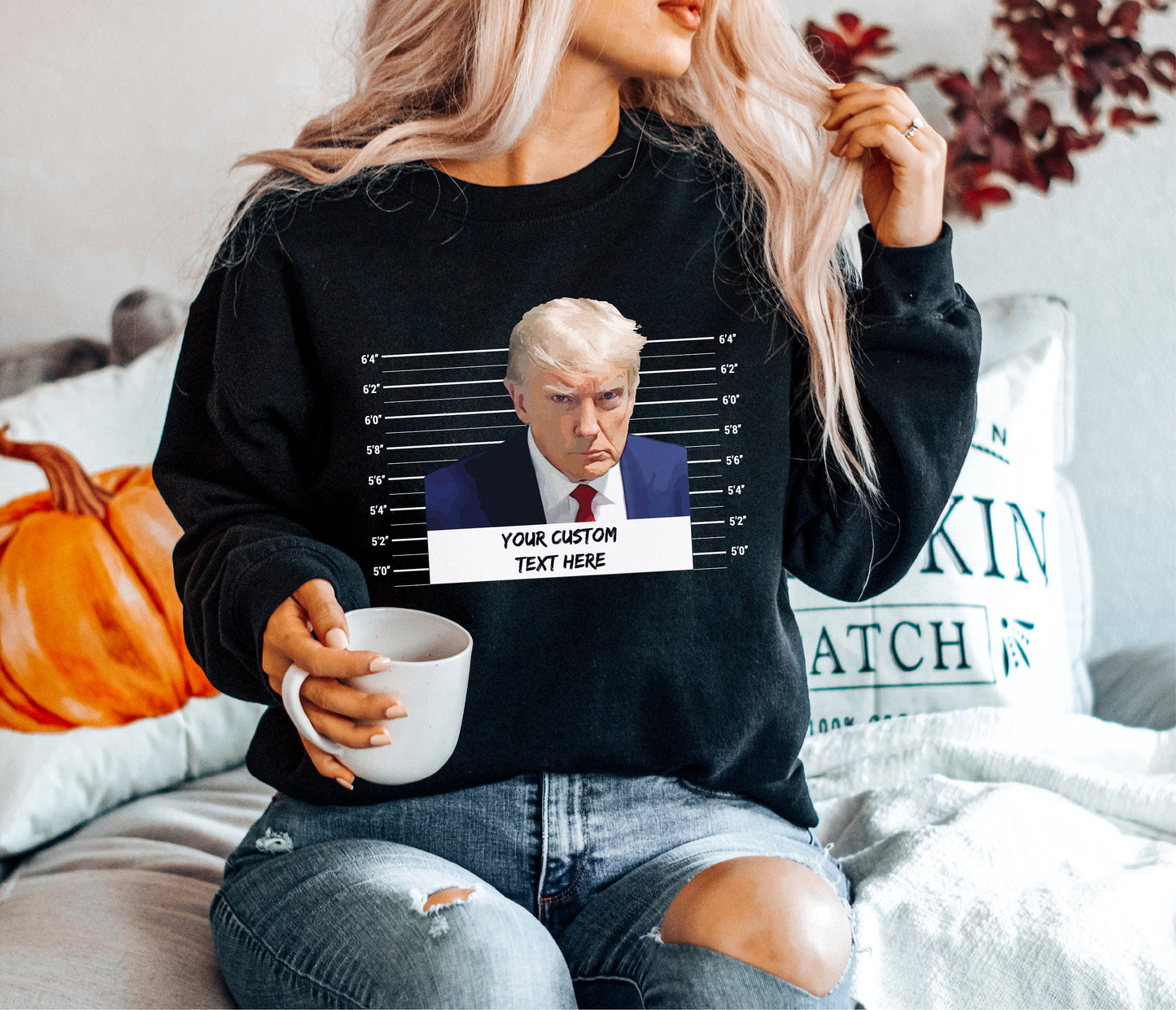 Custom Trump Sweatshirt, Trump Sweatshirt, Custom Text, Donald Trump Hoodie, Custom Gifts, Trump Election Sweatshirt, Gift for Her