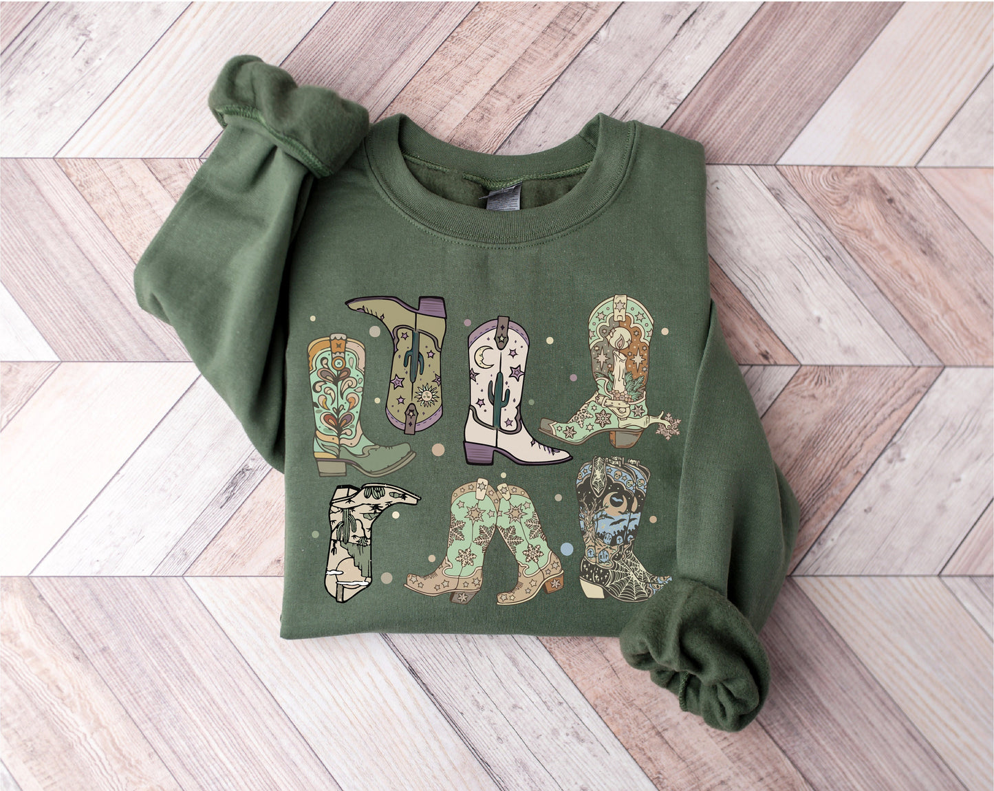 Cowgirl Boots Sweatshirt,Cowgirl Sweatshirt,Star Boot Sweatshirt, Cowgirl Sweatshirt,Western Hoodie,Cowgirl Gift,Western Country Hoodie