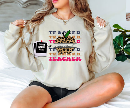 Custom Teacher Sweatshirt, Custom Sweatshirt, Teacher Sweatshirt, Personalized Gifts, Teacher Gifts, Custom Sweatshirt, Teacher Hoodie