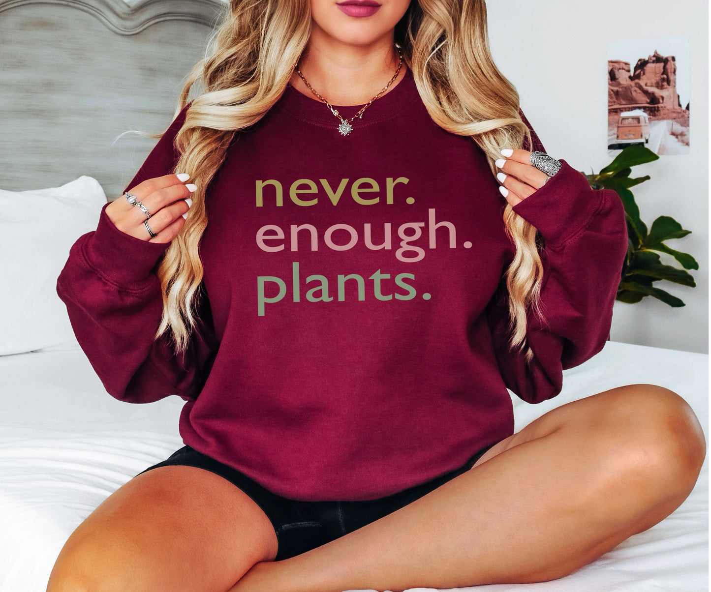 Never Enough Plants Sweatshirt, Gardening Hoodie, Plants Sweatshirt, Plant Lover Gift, Plant Gift, Gardening Gift, Plant Hoodie,Gift for Her