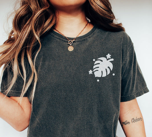 Monstera Plant Tshirt, Monstera Plant Tshirt, Flower Girl Gift, Plant Shirt, Plant Gifts, Plant Lover Gift,  Plant Lover Shirt, Gift for Her
