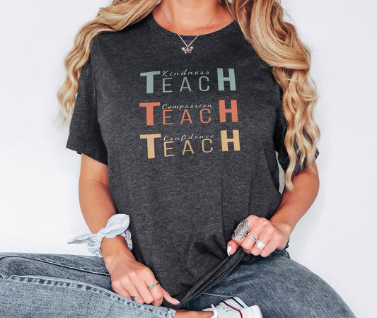 Teach Shirt, Teacher Gifts, Teacher Appreciation Shirt, Teacher Gift, Gift for Her, Teachers Day Gift, Gift for Teacher, Gift for Him