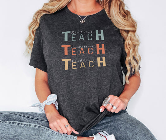 Teach Shirt, Teacher Gifts, Teacher Appreciation Shirt, Teacher Gift, Gift for Her, Teachers Day Gift, Gift for Teacher, Gift for Him