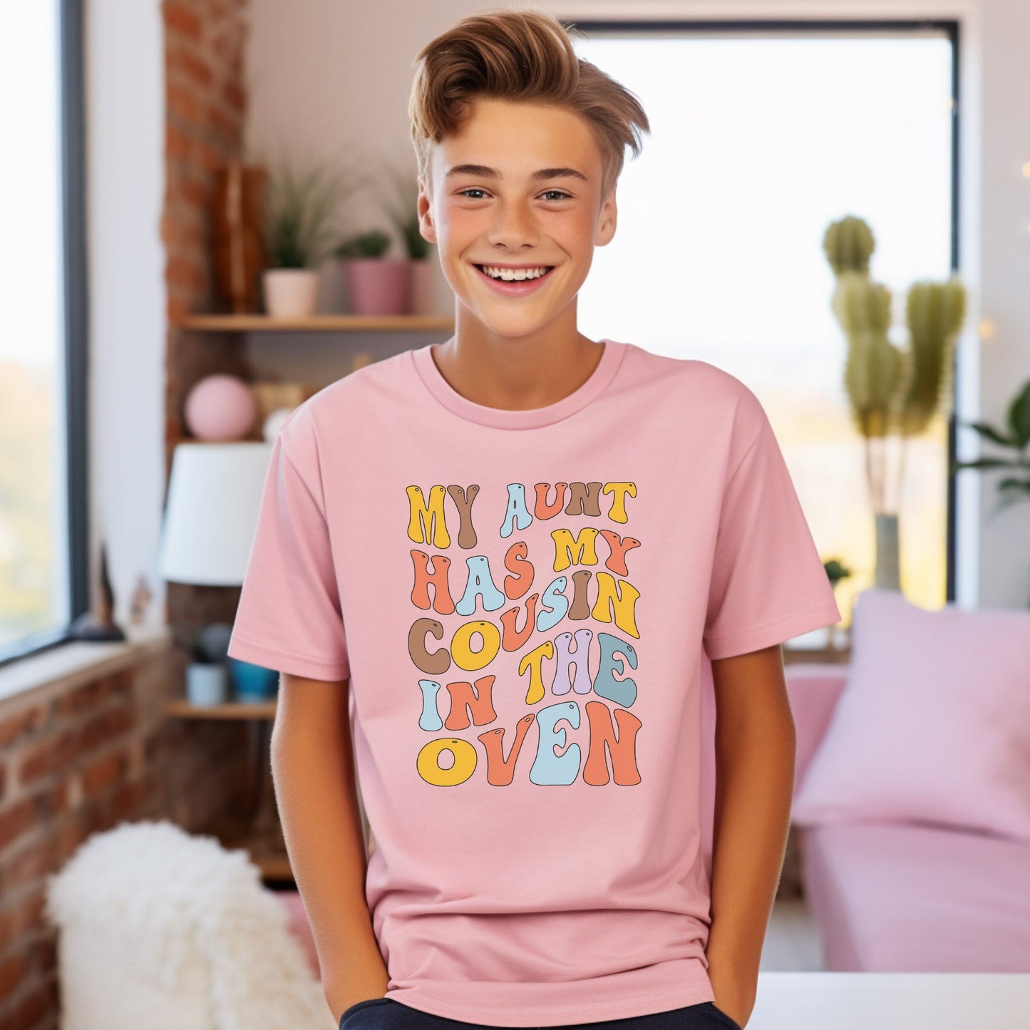My Aunt Has My Cousin in the Oven Tshirt, Big Cousin Shirt, Cousin Shirt,Cousin Tshirt,Cousin Gift,Cousin Shirt, Pregnancy Announcement
