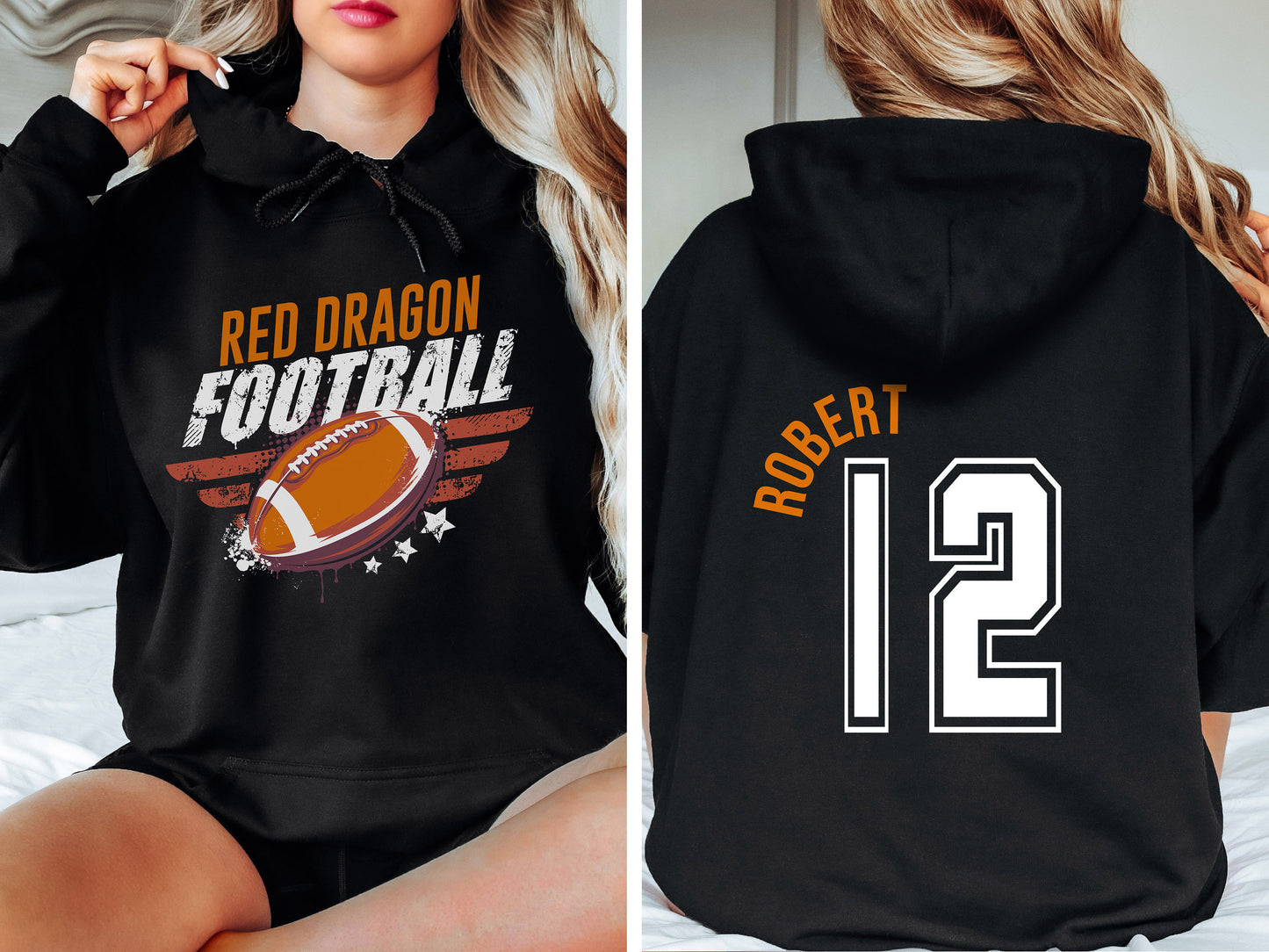 Custom Football Sweatshirt, Personalized Gifts, Football Sweatshirt, Game Day Hoodie, Football Team Sweatshirt,Custom Sweatshirt,Custom Gift