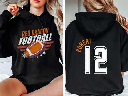 Custom Football Sweatshirt, Personalized Gifts, Football Sweatshirt, Game Day Hoodie, Football Team Sweatshirt,Custom Sweatshirt,Custom Gift